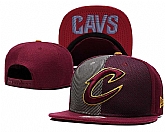 Cavaliers Team Logo Split Burgundy Adjustable Hat GS,baseball caps,new era cap wholesale,wholesale hats